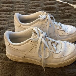 Nike White Low-Top Leather Sneakers